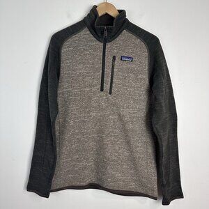 Patagonia Mens‎ Better Sweater 1/4 Zip Fleece Pullover Jacket Size Small Walnut